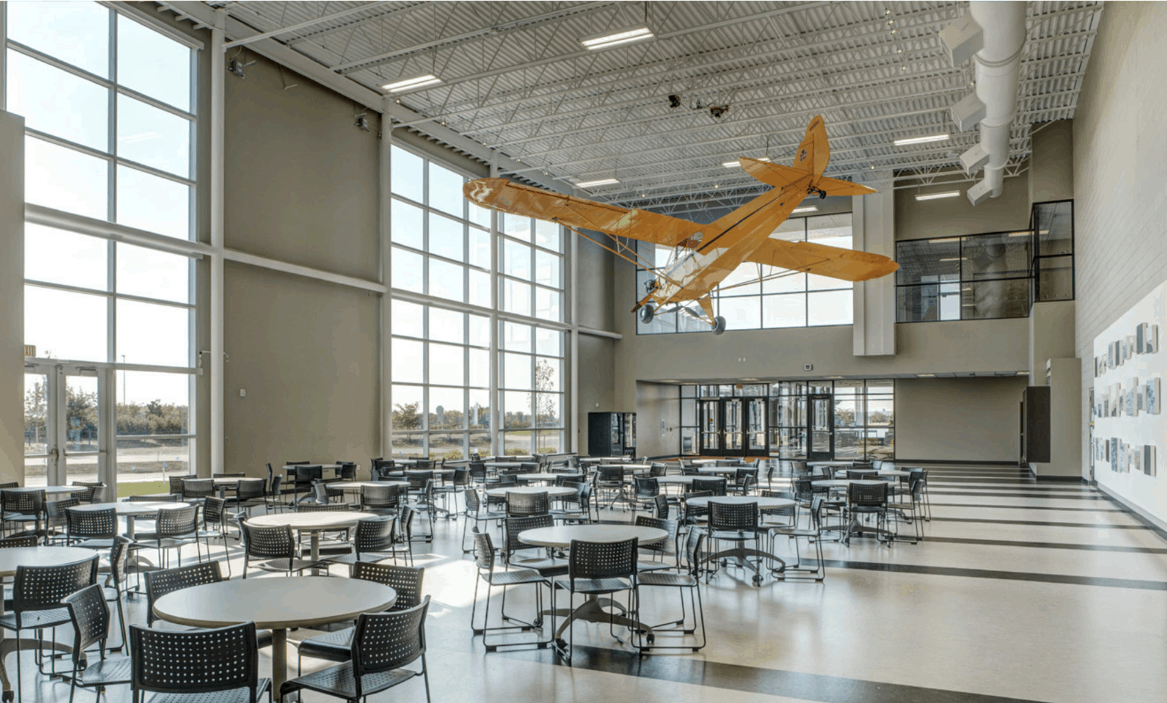 Interior shot of the West Michigan Aviation Academy
